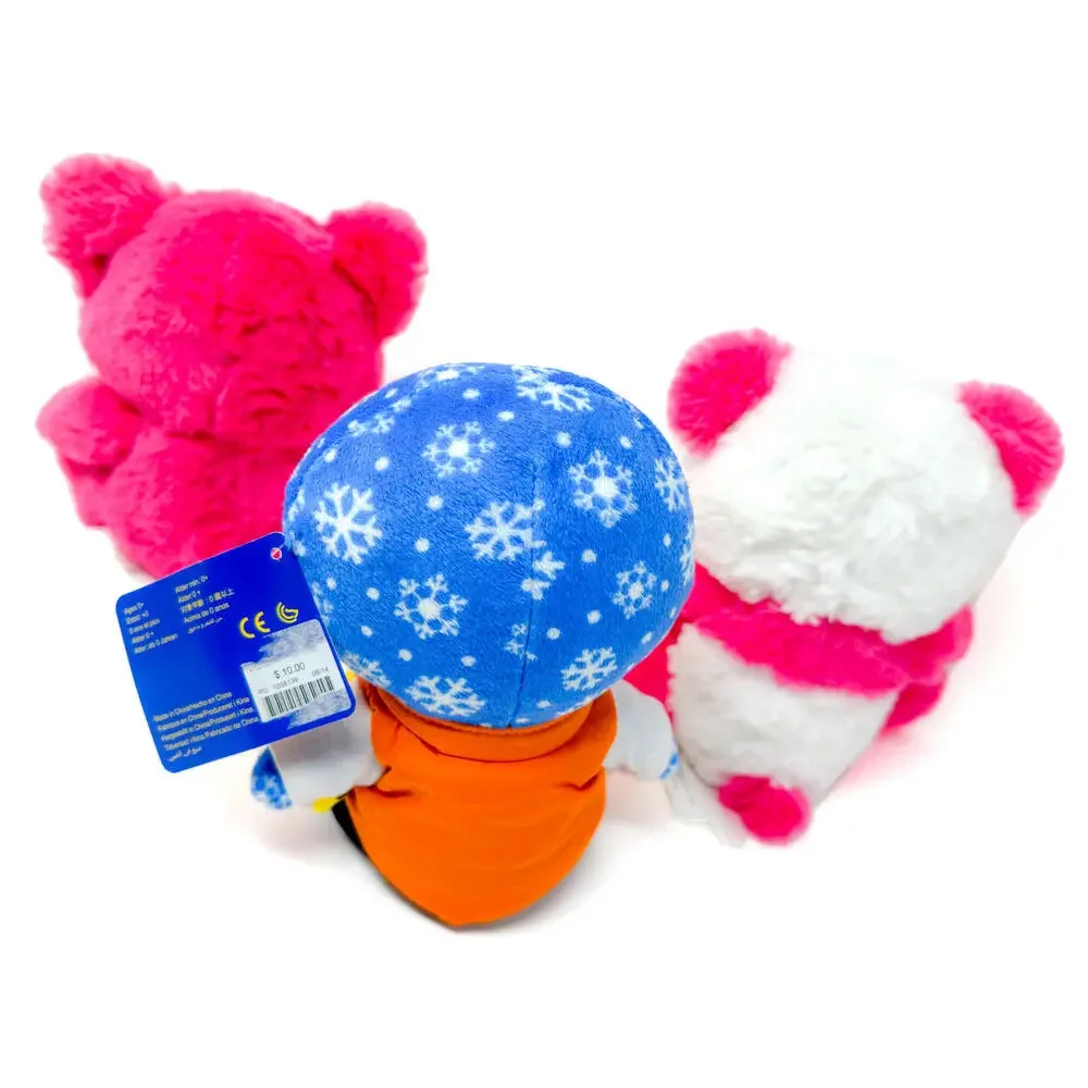 Build a Bear Buddies Smallfry Plush Lot Cat Panda Penguin w/ Jeans Puffer Jacket